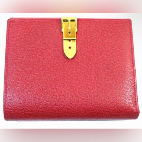 Gucci Vintage Bundle 2 Way Red Leather Handbag and Wallet - Picture 12 of 16